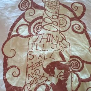 NWT Brave Bohemian TShirt Merle Haggard